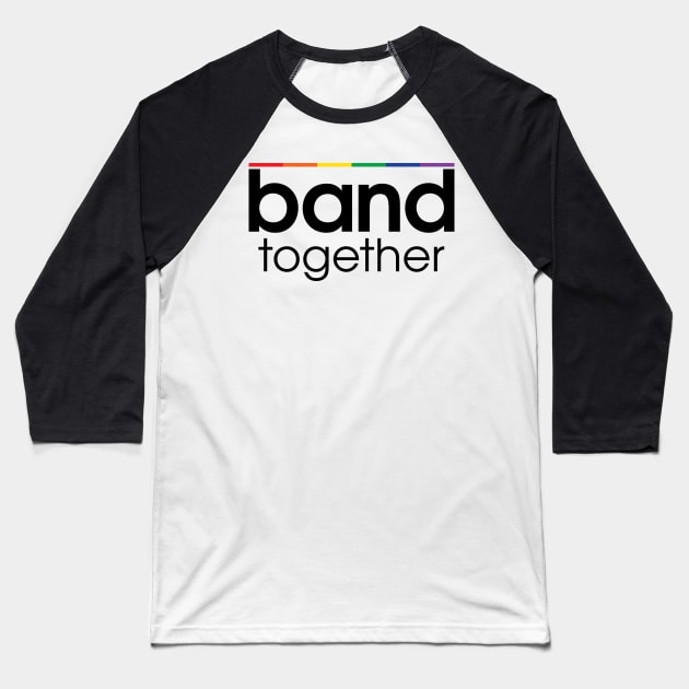 Band Together Baseball T-Shirt by mimarching